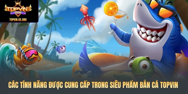 Các tính năng được cung cấp trong siêu phẩm bắn cá Topvin